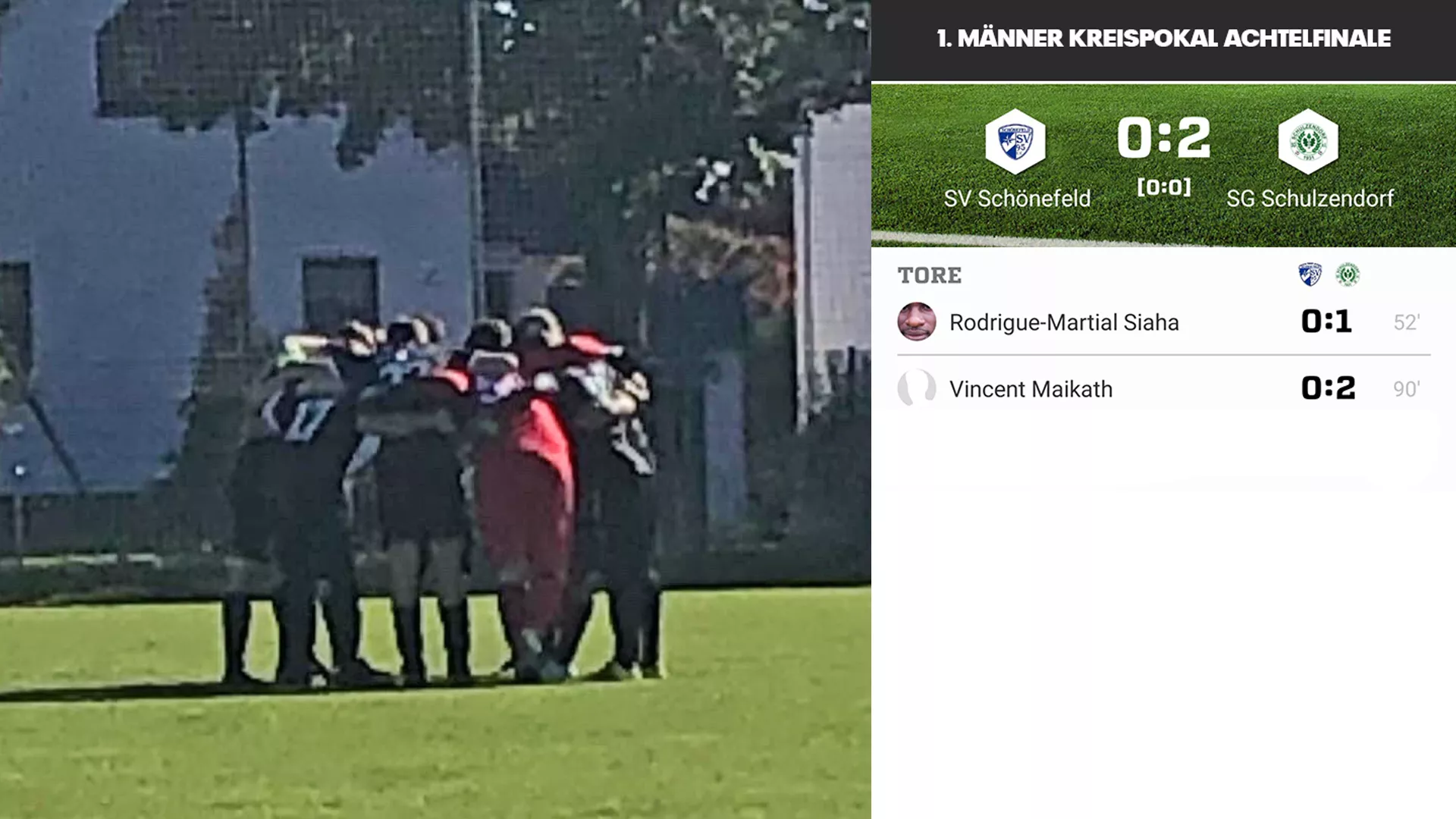 1. Männer erreicht das Pokal-Viertelfinale