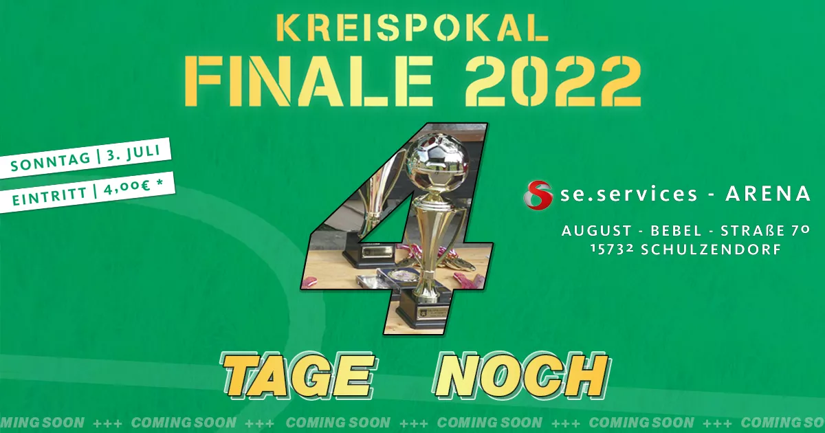 Noch vier Tage bis zum Pokalfinale